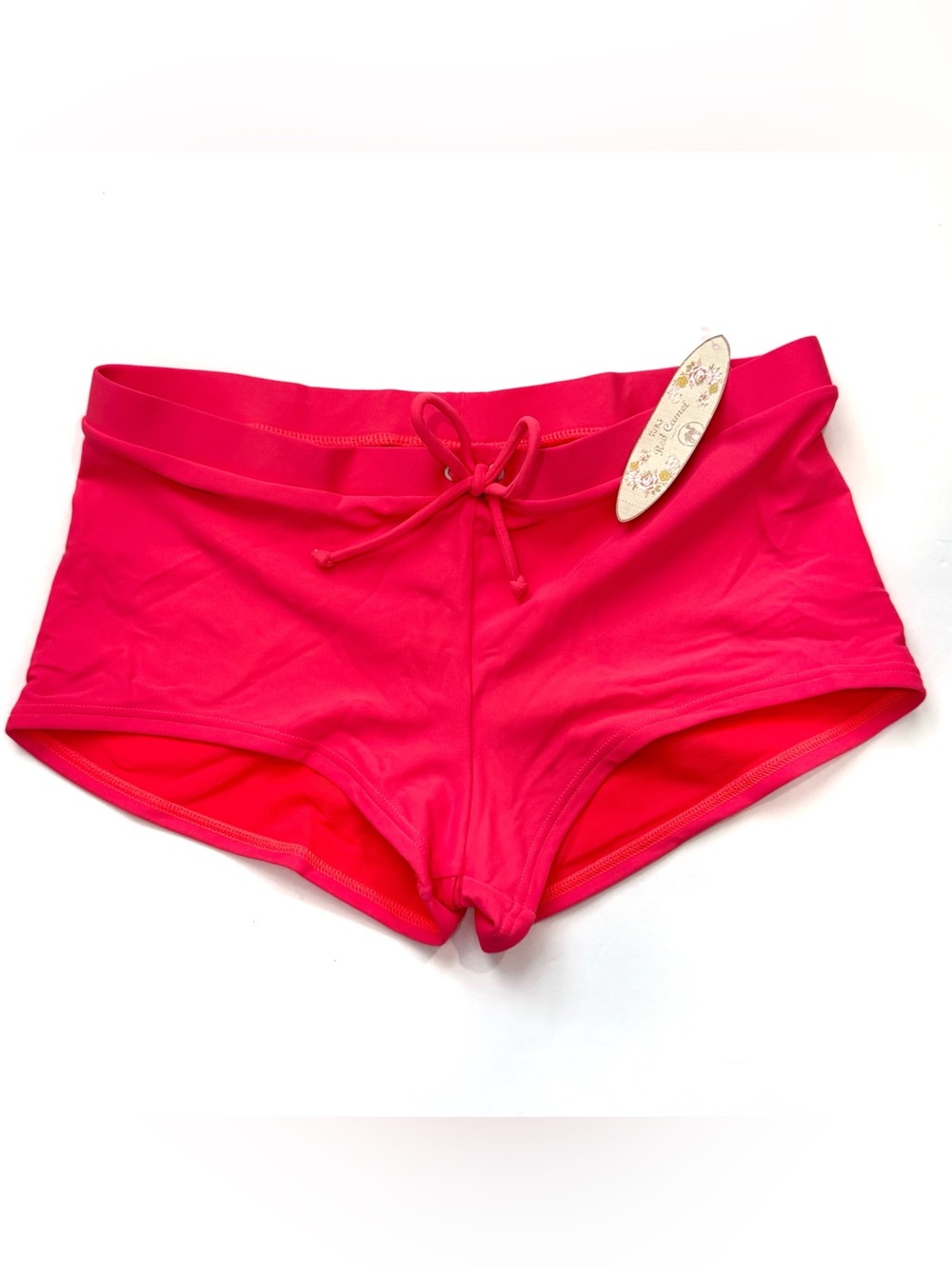 Red Camel Boy Shorts Swimsuit Bottoms Womens XL Hot Pink NWT